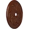 Ekena Millwork Sellek Ceiling Medallion (Fits Canopies up to 9"), 42 1/8"OD x 1 7/8"P, Burnished Mahogany Crackle CM42SKBMC - alternate 3